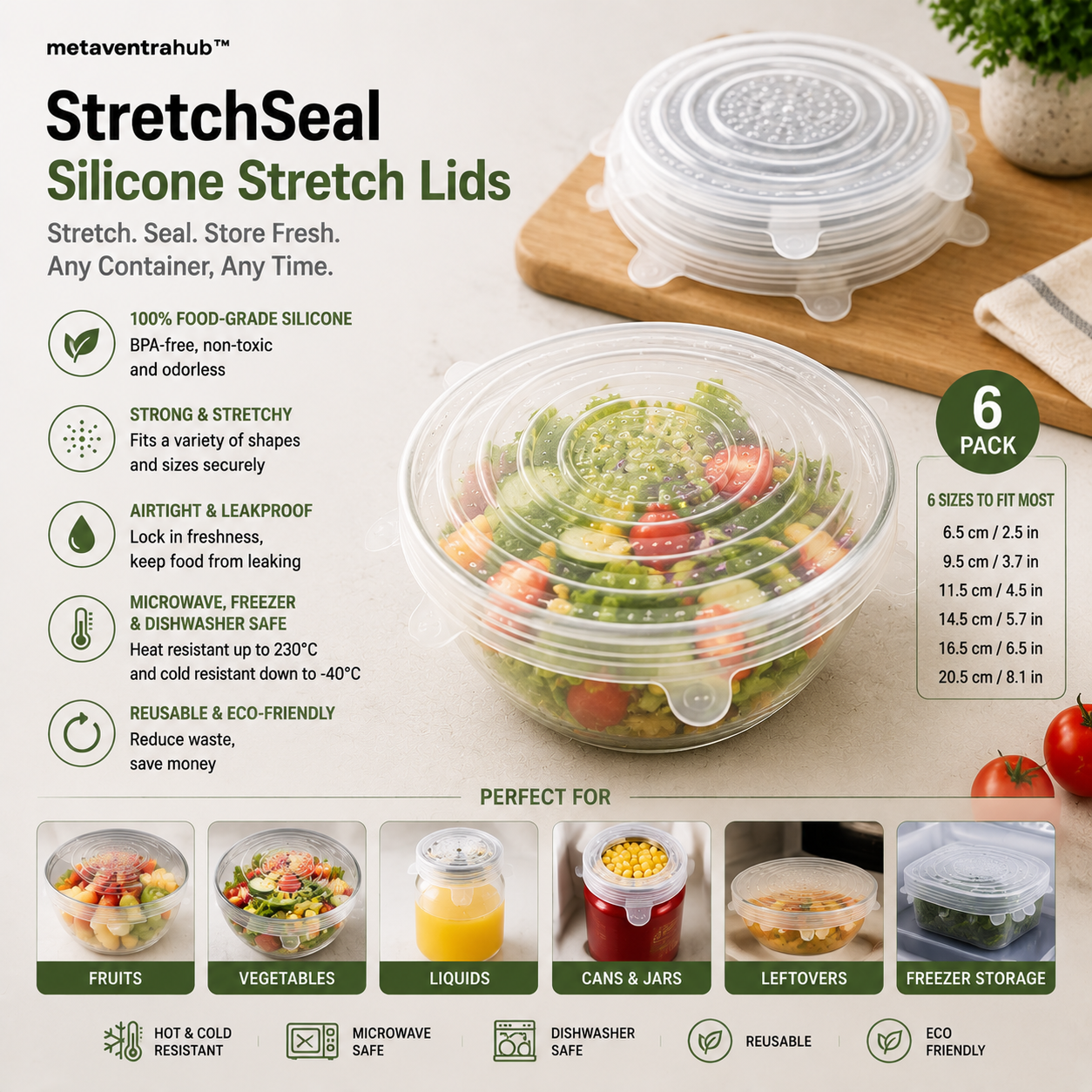 metaventrahub™ AntiSlip Sink Sponge Holder Rack